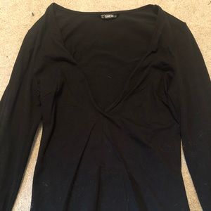 Shein Long sleeve black shirt